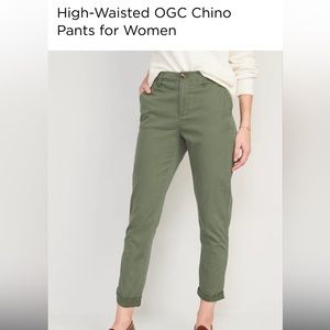 NWT old navy high waisted OGC chino pants - size XL - Alpine Tundra Color